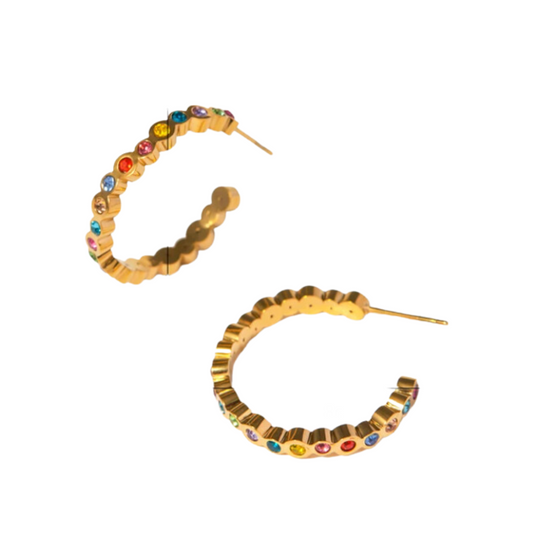 Phoebe’s rainbow hoops