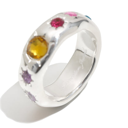 Sylvia's Sunburst Ring In Silver