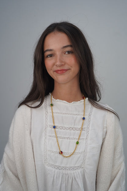 Farah's colourful gemstone chain