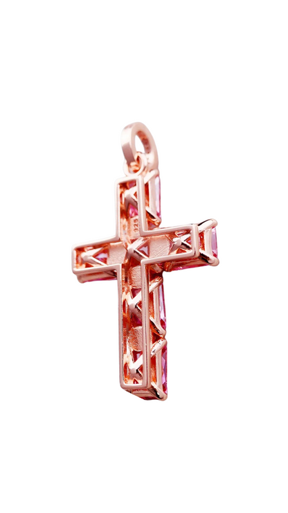 Petch's Pink Cross necklace