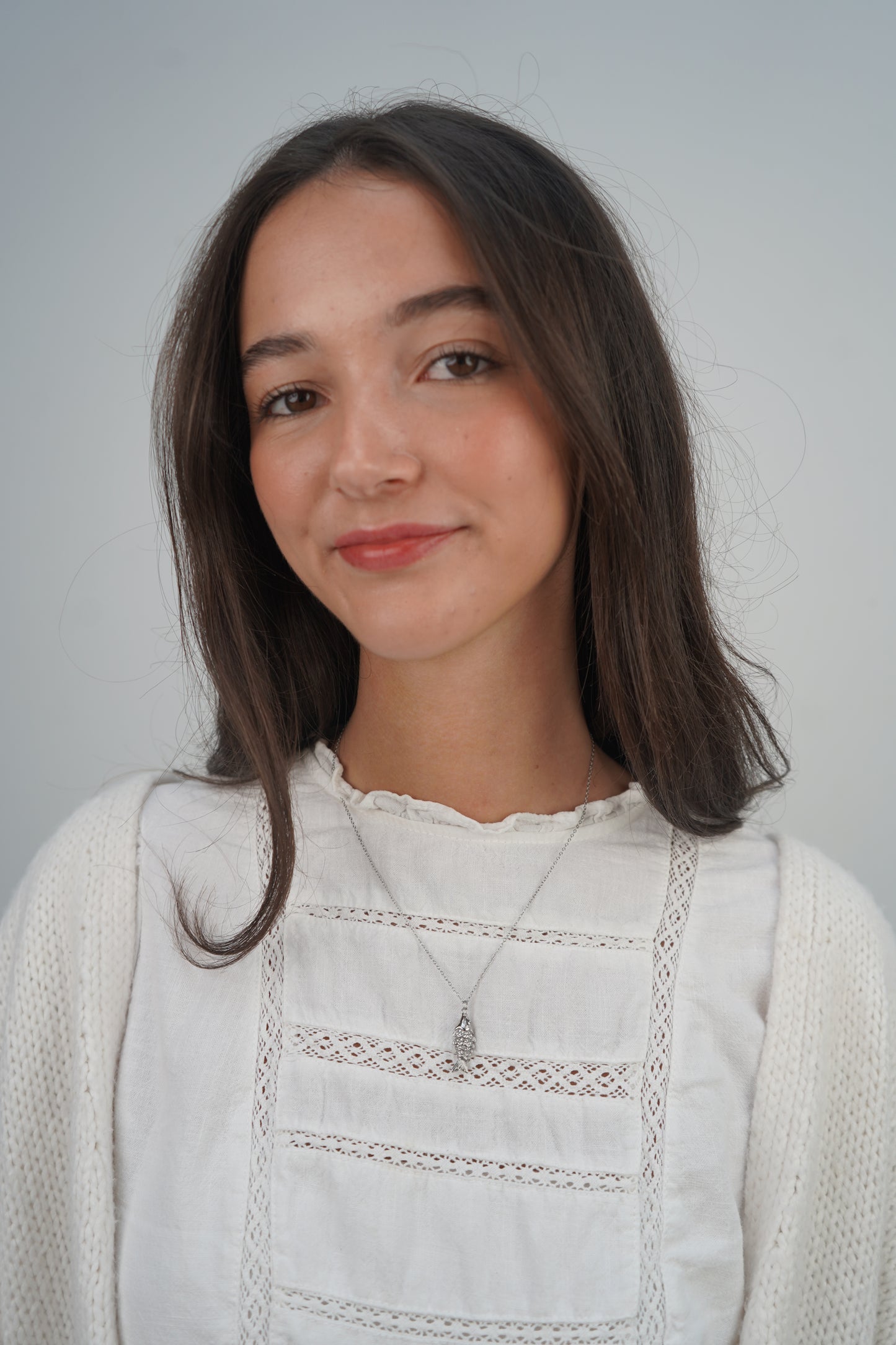 Stella's Silver Fish Necklace