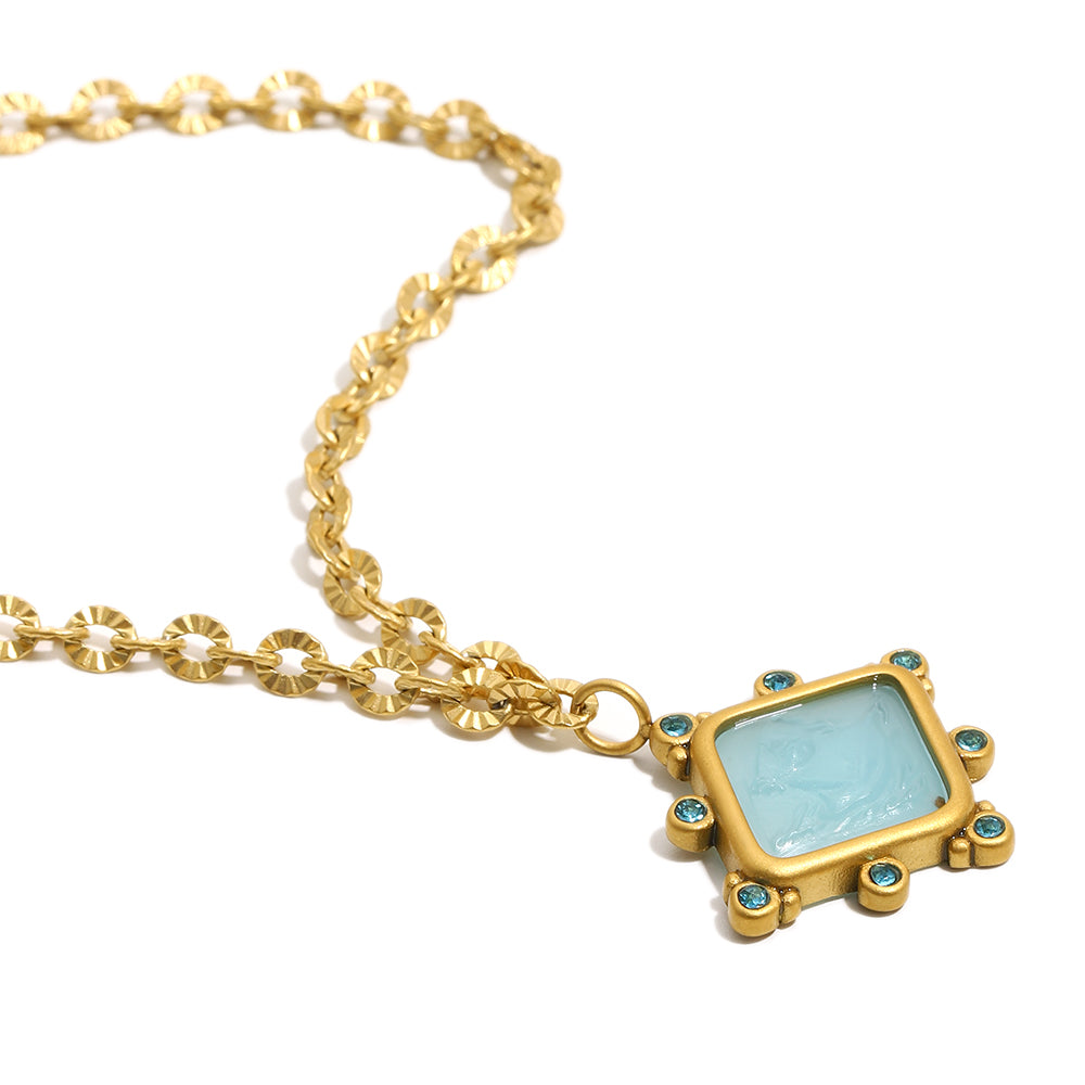 Philomena's resin necklace