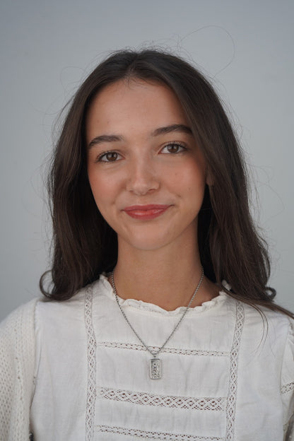 Lila's Silver Sun Necklace