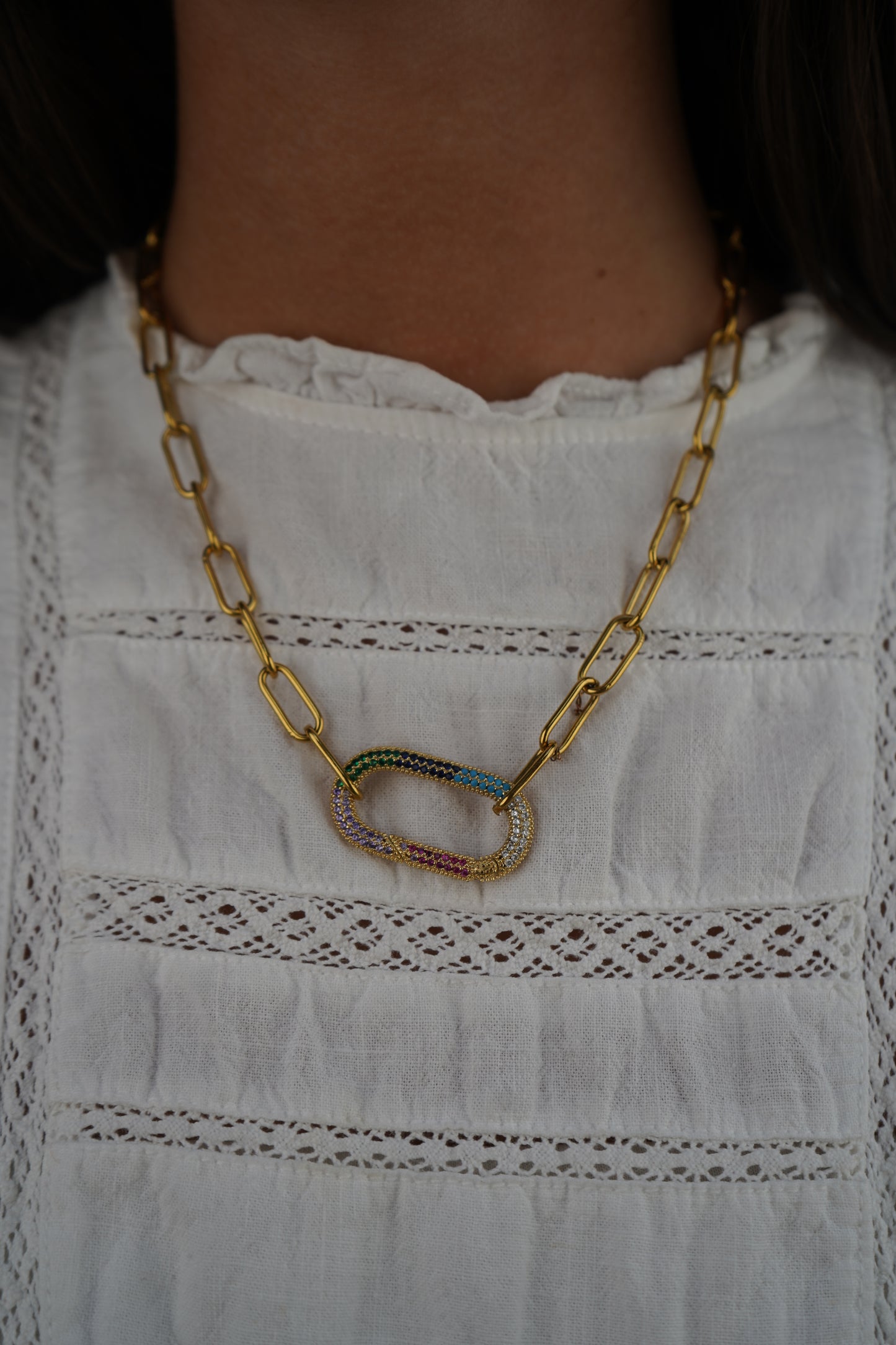 Corinne's Colourful Loop Necklace