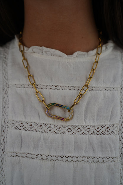Corinne's Colourful Loop Necklace