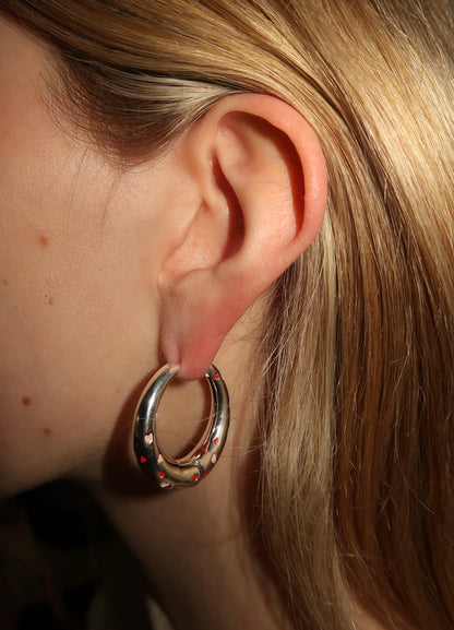 Lolita's Silver Hoops