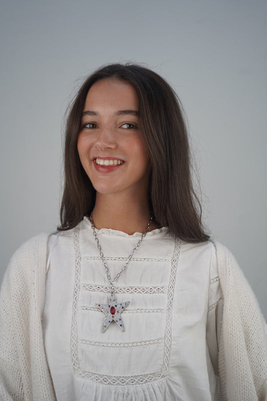 Amara's Star Pendant In Silver