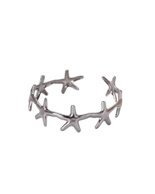Violet's Star Bangle in Silver