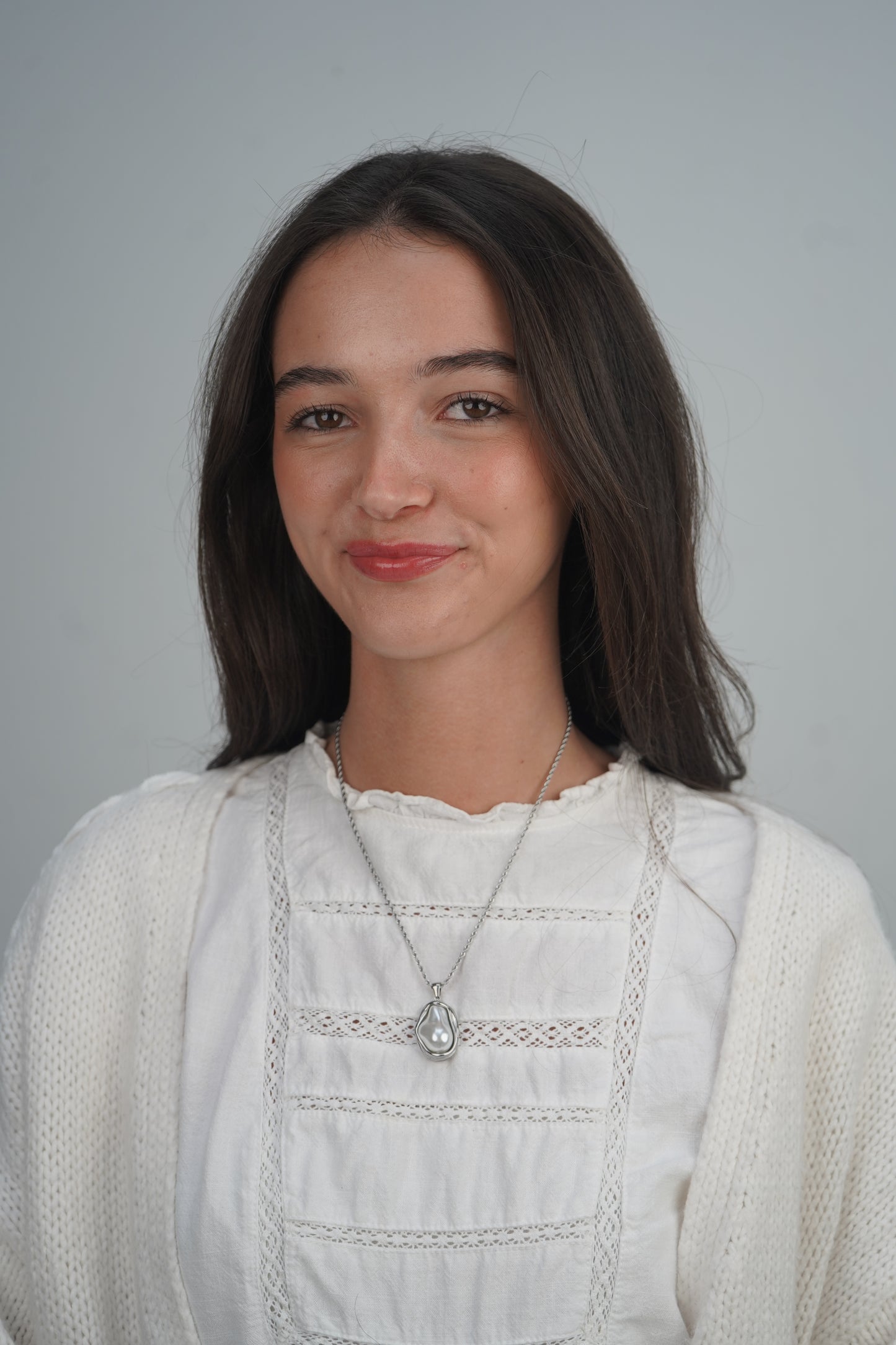 Daisy's Rock Necklace In Silver