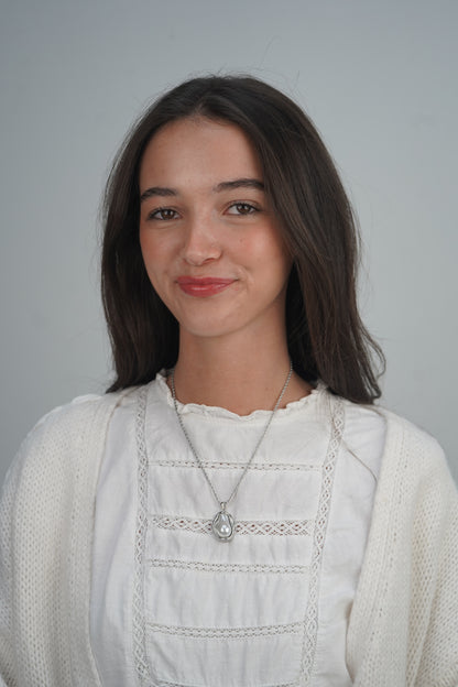 Daisy's Rock Necklace In Silver