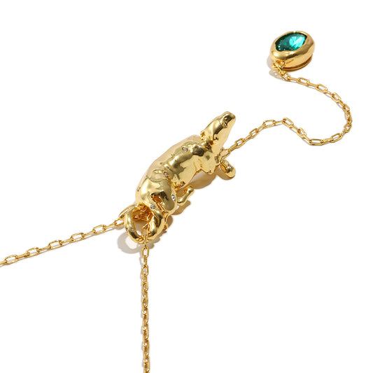 Mia’s droplet gemstone necklace