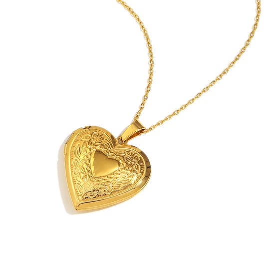 Ruby’s Heart Locket in Gold