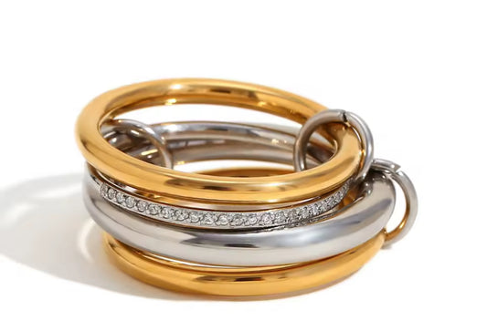 Brianna's Four Stacked Ring in Gold