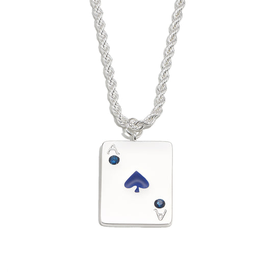 Vesper’s Ace of Spades Necklace in Silver