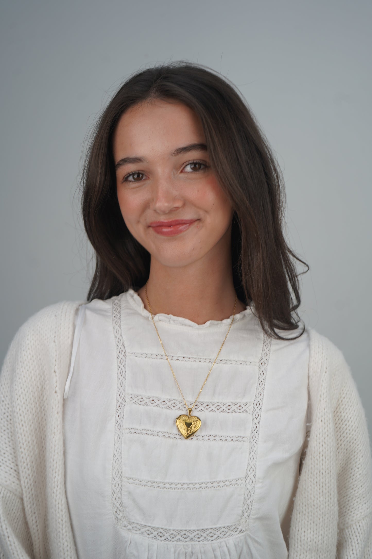 Ruby’s Heart Locket in Gold