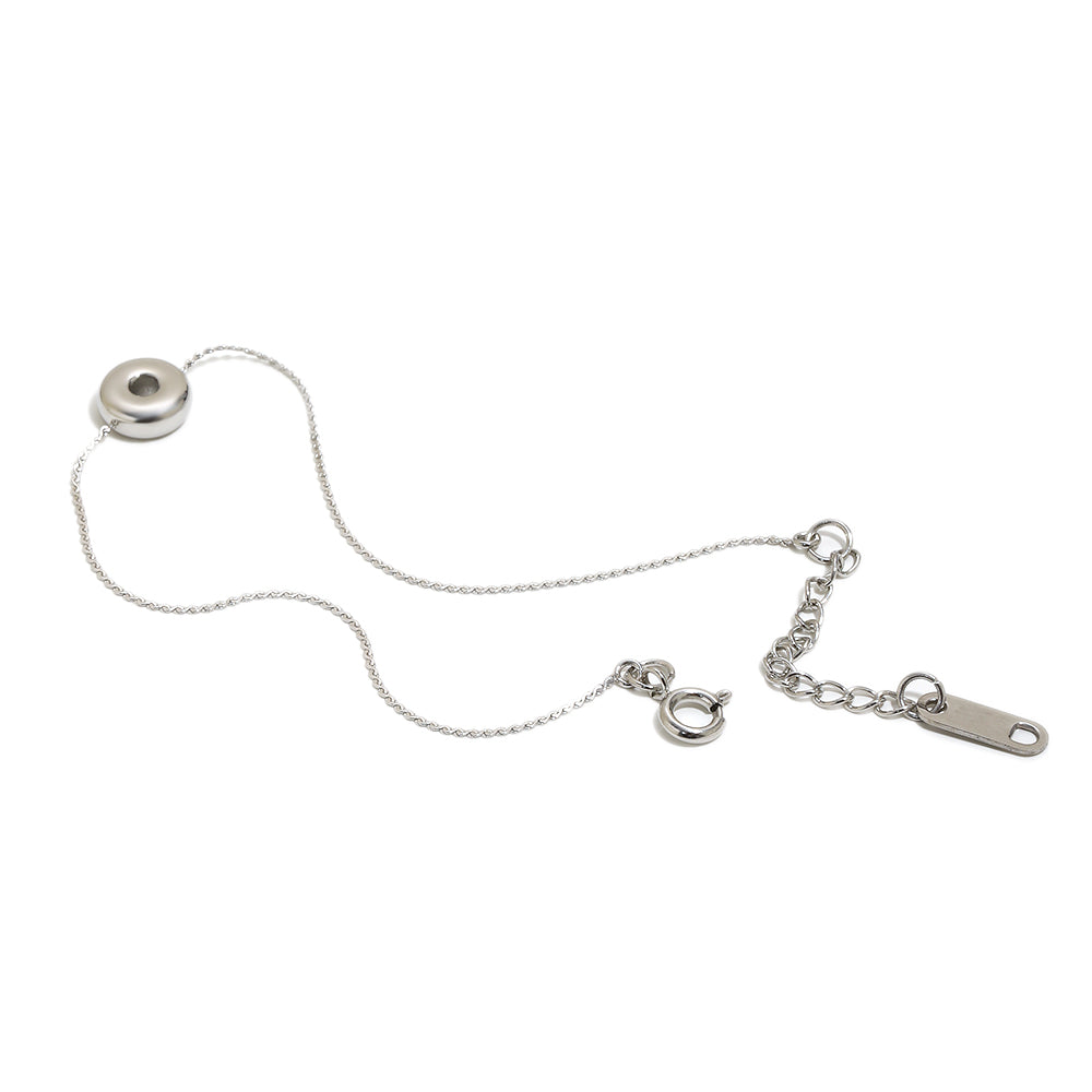 Bubble Letter Bracelet in Silver