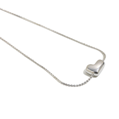 Bubble Letter Bracelet in Silver