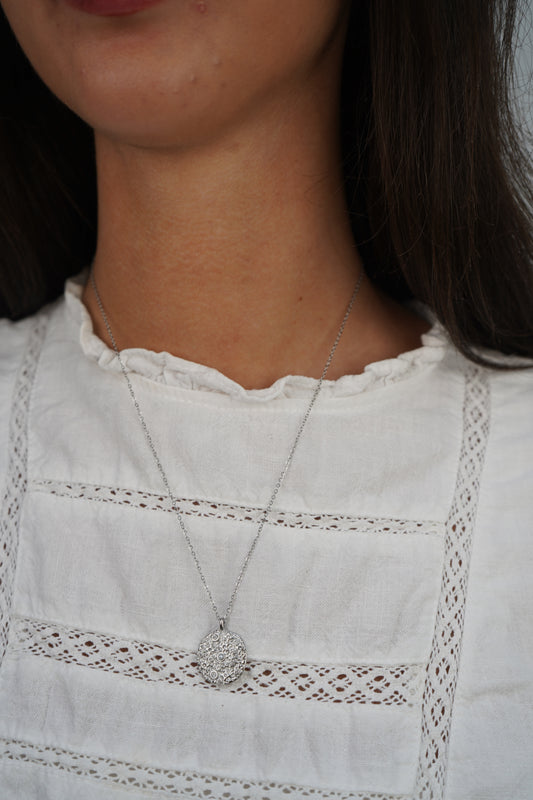 Andromeda's Starry Necklace In Silver