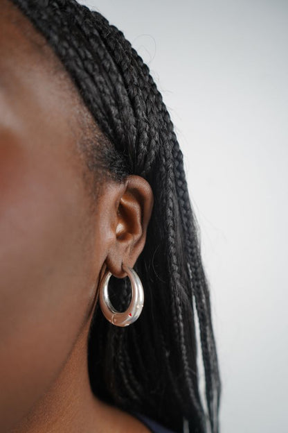 Lolita's Silver Hoops