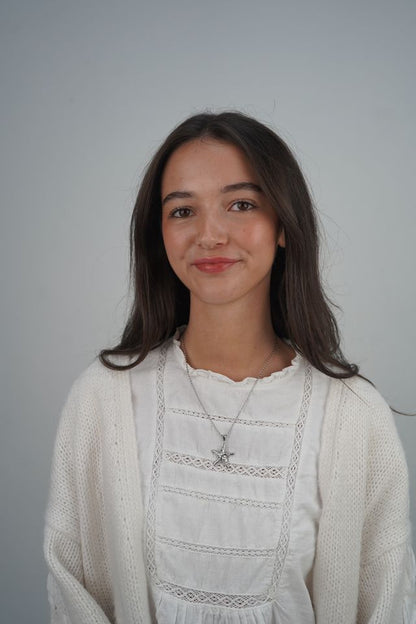 Pim's Starfish Silver Necklace In White