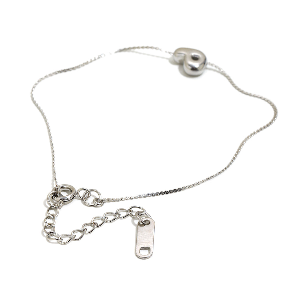 Bubble Letter Bracelet in Silver