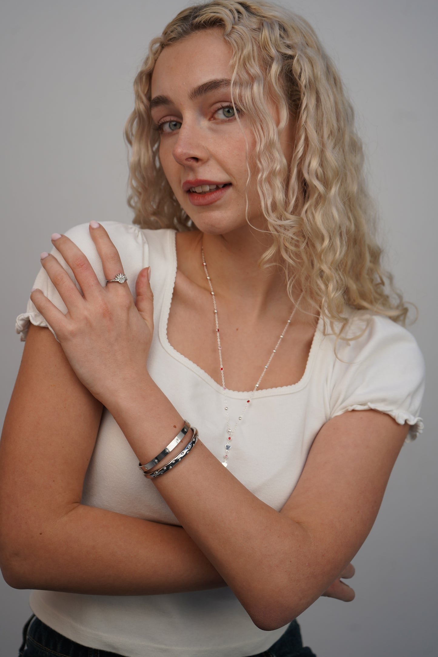Ella's Star Bangle In Silver