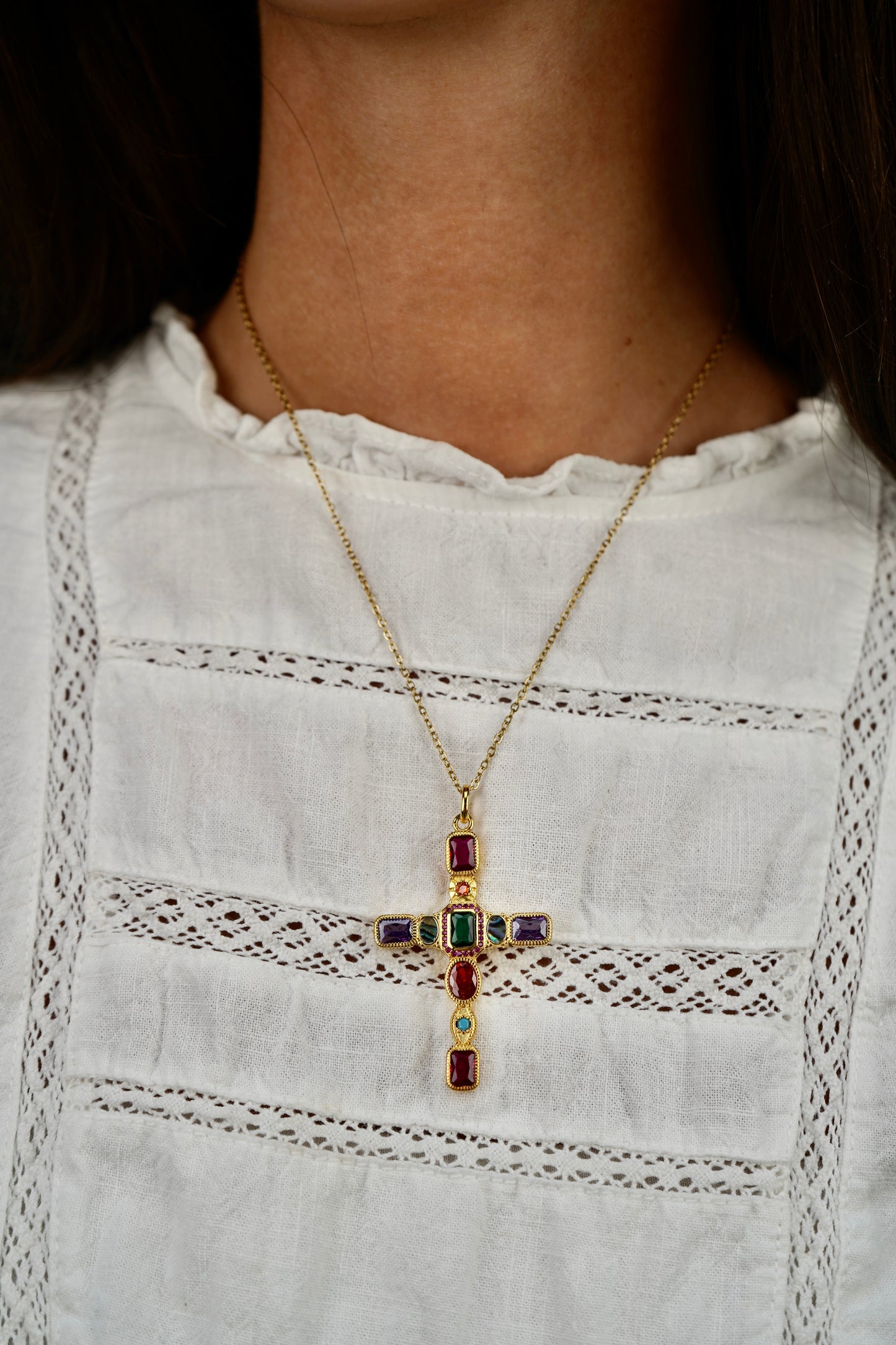 Ranee's colourful cross