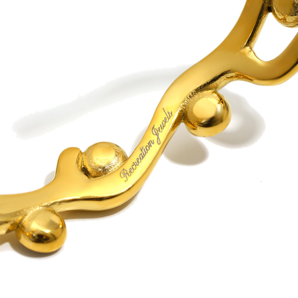 Ivy's Enchanted White Bangle