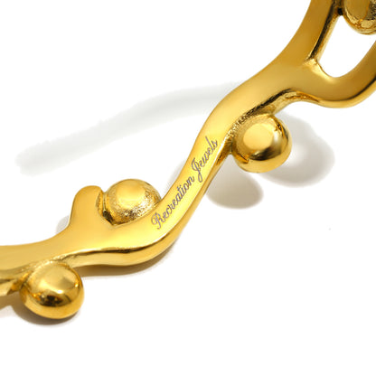 Ivy's Enchanted White Bangle