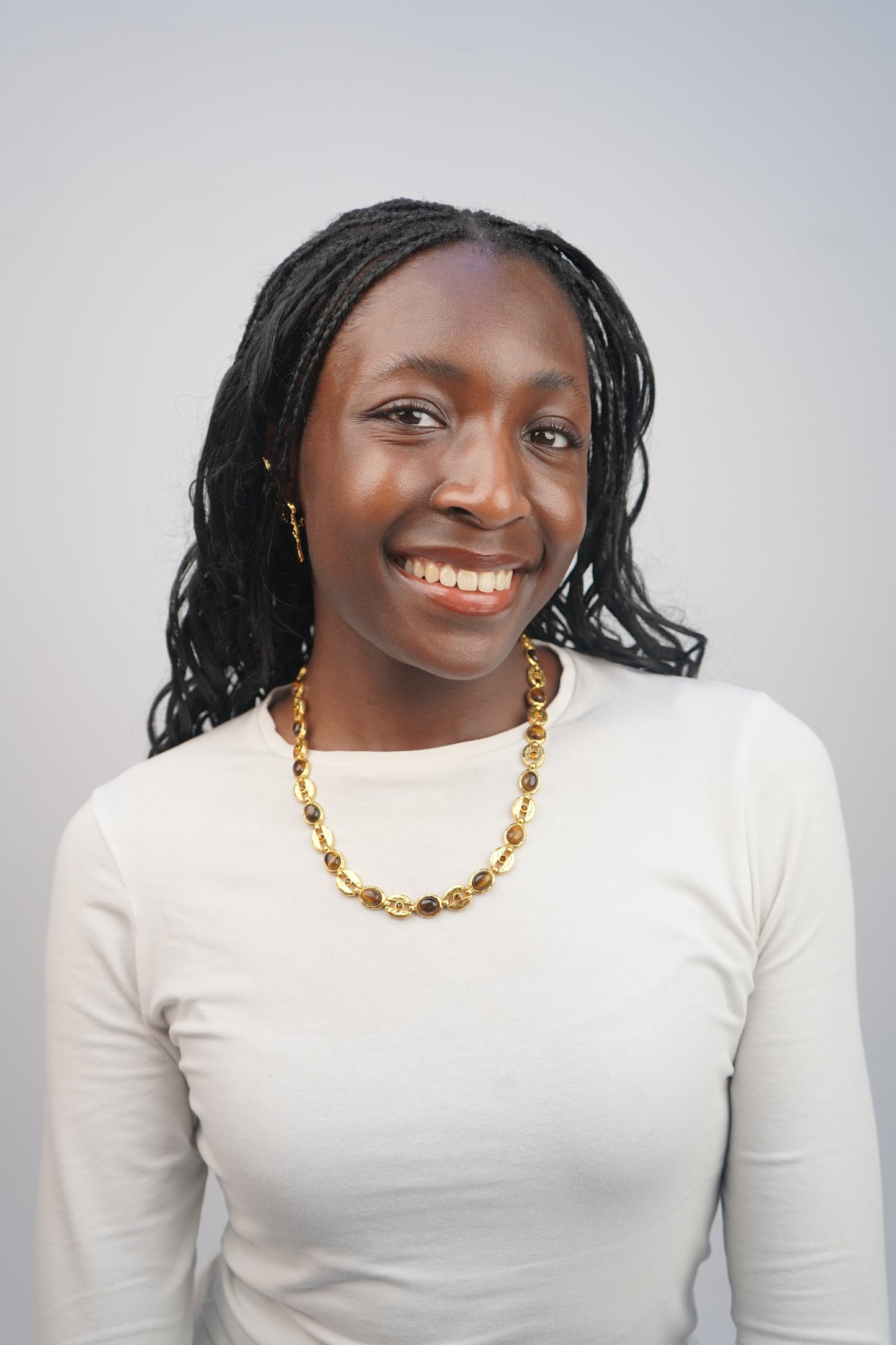 Joy's Gemstone Brown Necklace