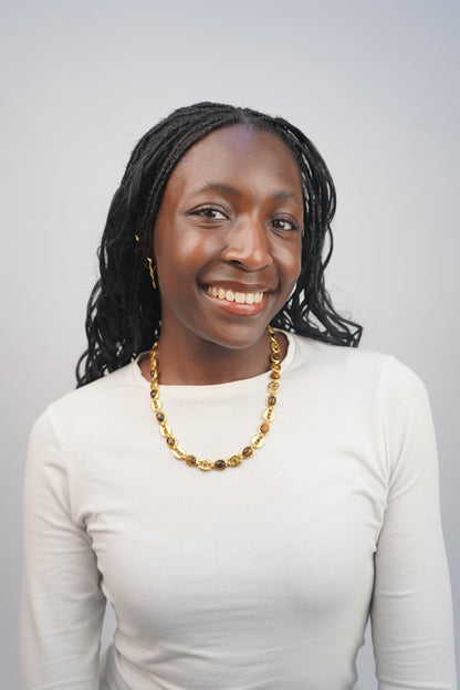 Joy's Gemstone Brown Necklace