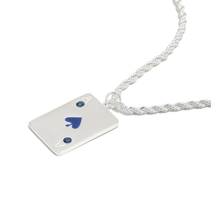 Vesper’s Ace of Spades Necklace in Silver