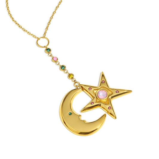Cecily’s Moon and Star Necklace