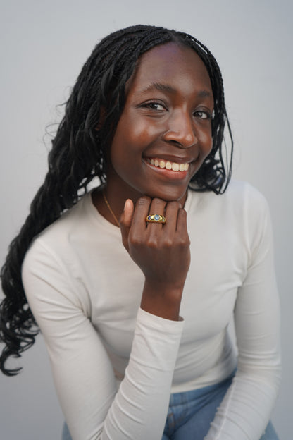 Sophie's Blue Gemstone Ring