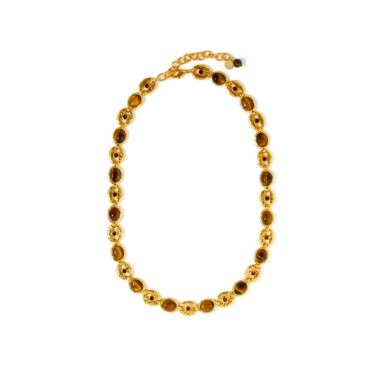 Joy's Gemstone Brown Necklace