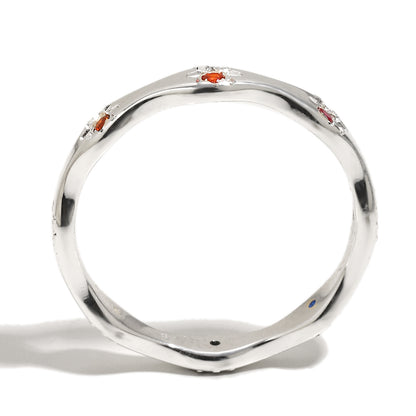 Sadie’s Pink Star Ring in Silver