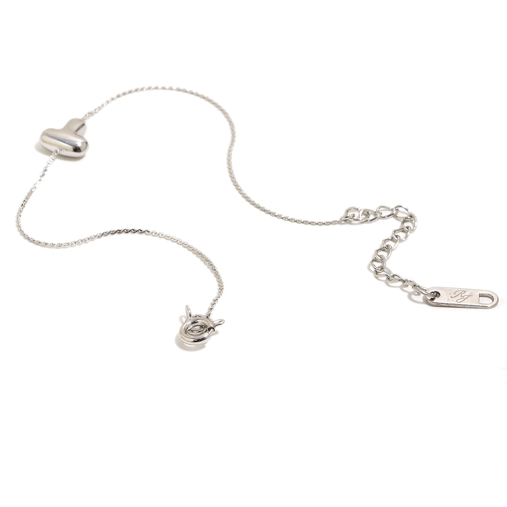 Bubble Letter Bracelet in Silver