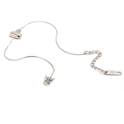 Bubble Letter Bracelet in Silver