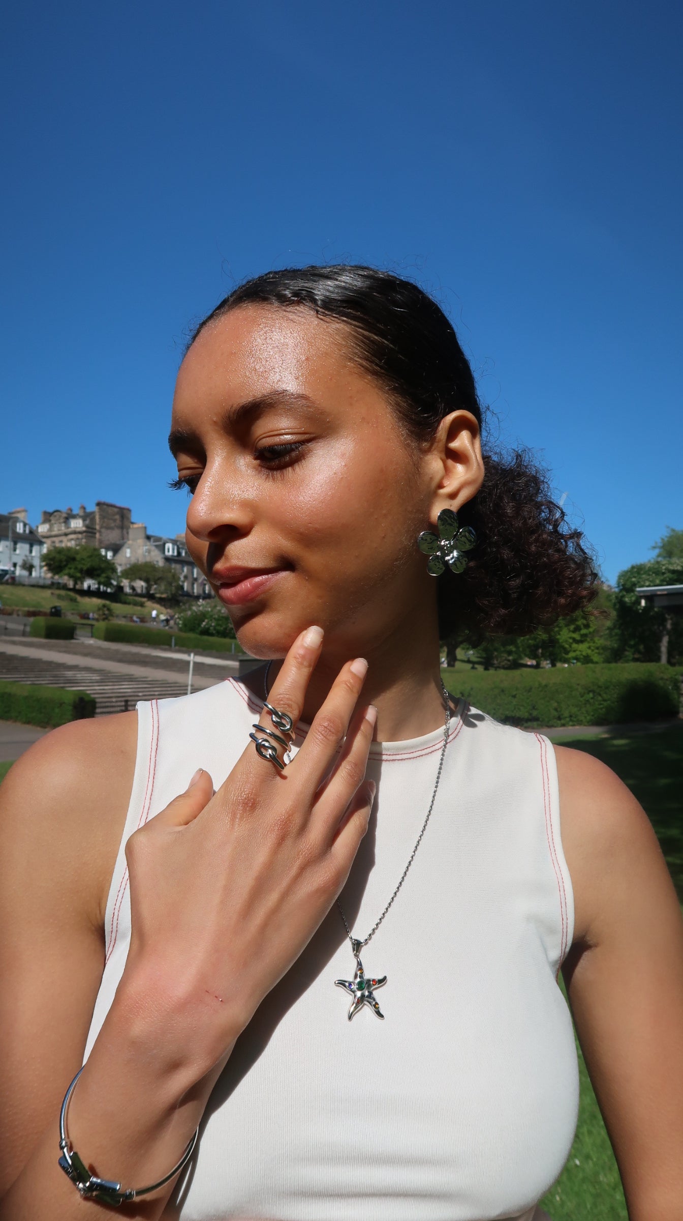Melissa's twist ring in silver