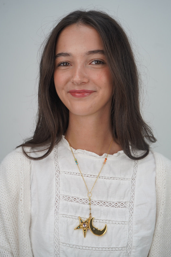 Cecily’s Star and Moon Necklace
