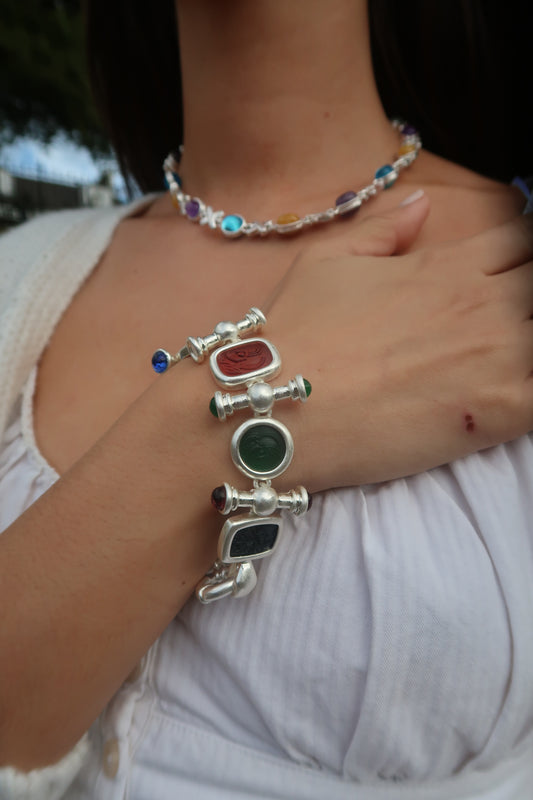 Aurora's Charm Bracelet In Silver