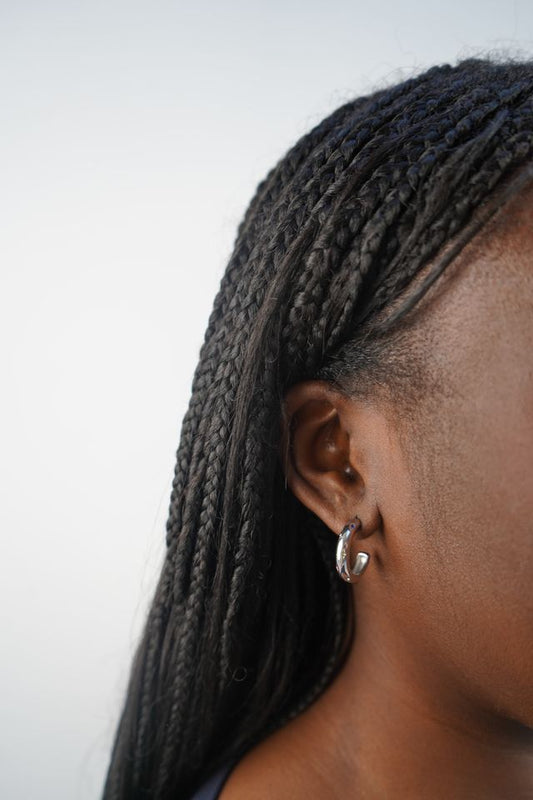 Sophie’s Star Hoops In Silver