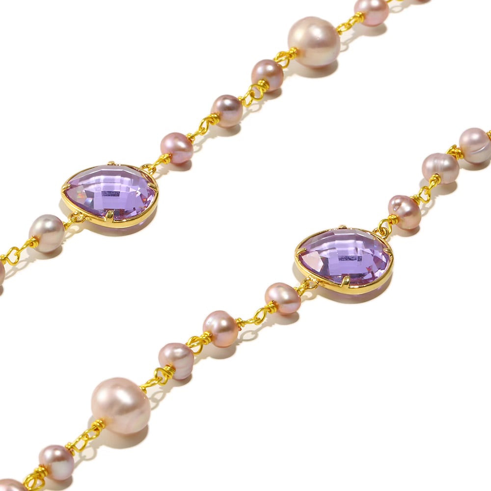 Els’ Purple Pearl Necklace