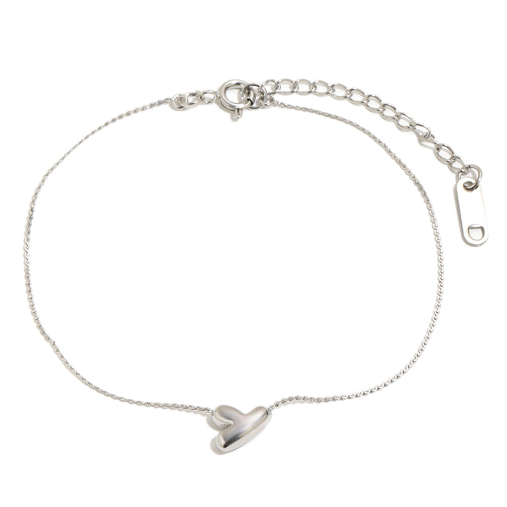 Bubble Letter Bracelet in Silver
