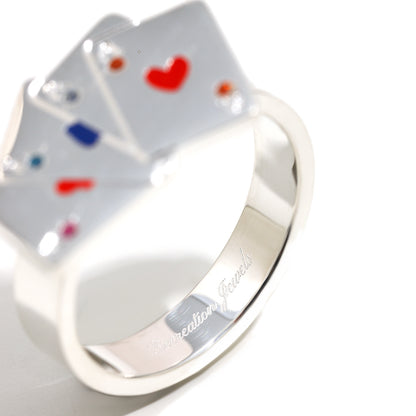 Vesper’s Playing Card Ring in Silver