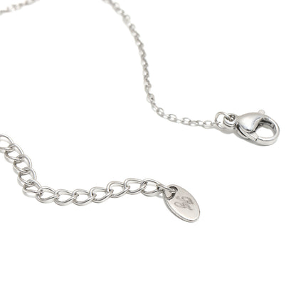 Viola’s Red Heart Necklace in Silver
