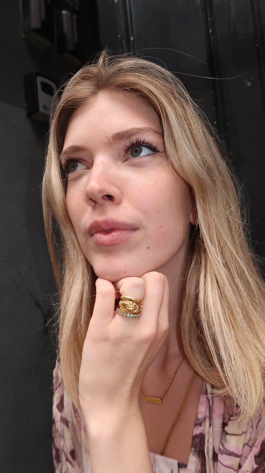 Honor's Ring Stack in Gold