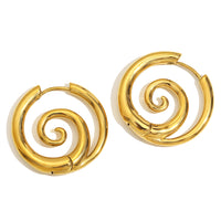 Tilly’s gold swirl earrings