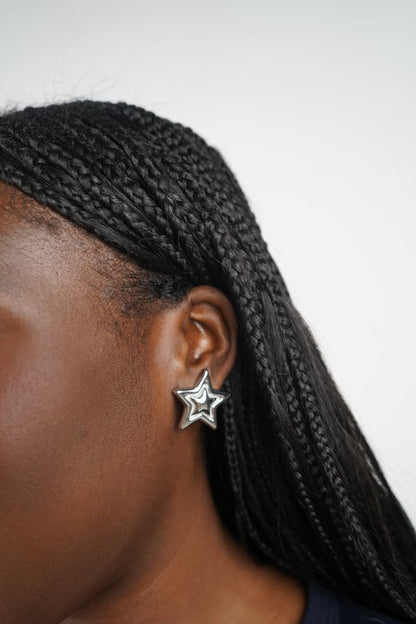 Ellie's Star Studs in Silver