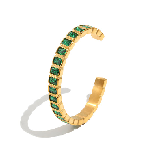 Esme’s Green Gemstone Bangle